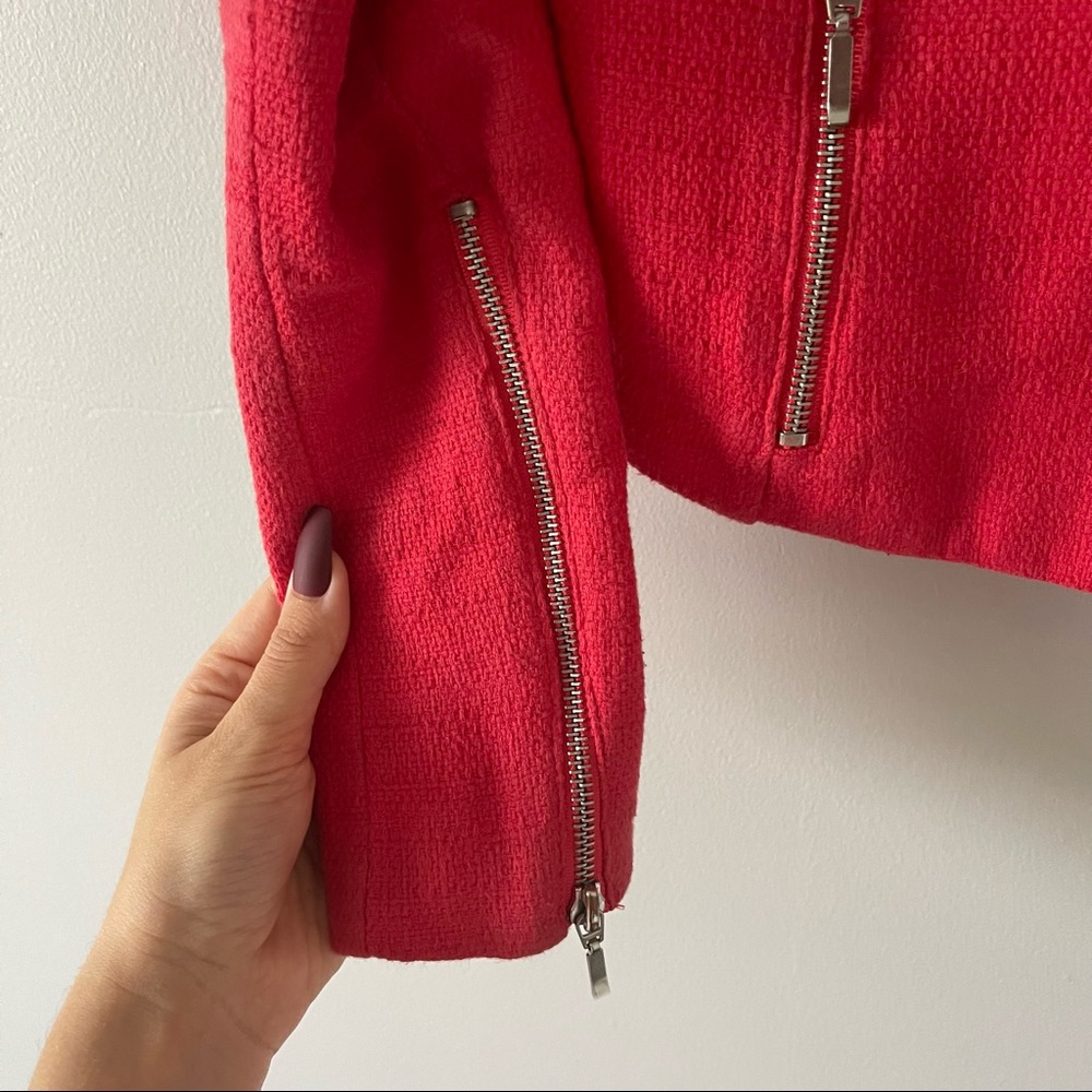 Mossimo side zip blazer style jacket with zipper details - Picture 3 of 4
